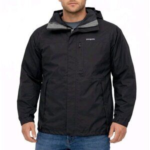 Patagonia H2No RECCO Waterproof Ski Jacket Mens L Black Shell